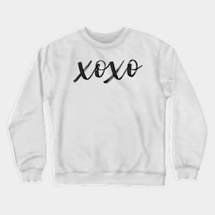 XOXO Aesthetic Black Crewneck Sweatshirt